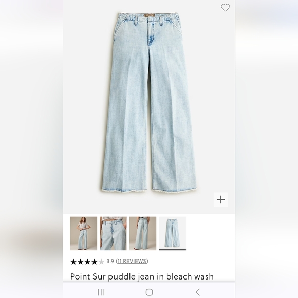 J. Crew Point Sur Puddle Jeans 29 - Picture 2 of 7